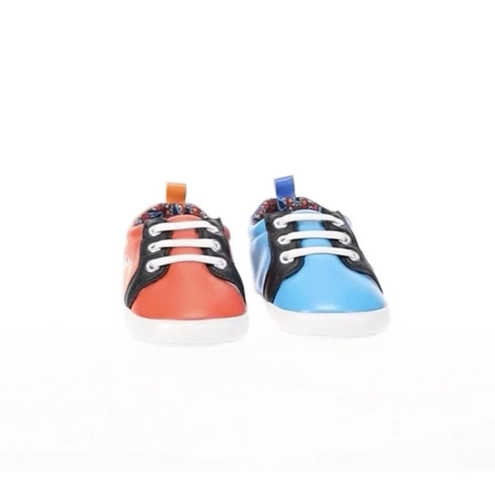 Sesame Street Toddler Shoes Size 4 Elmo Cookie Monster Red Blue Sneakers NEW